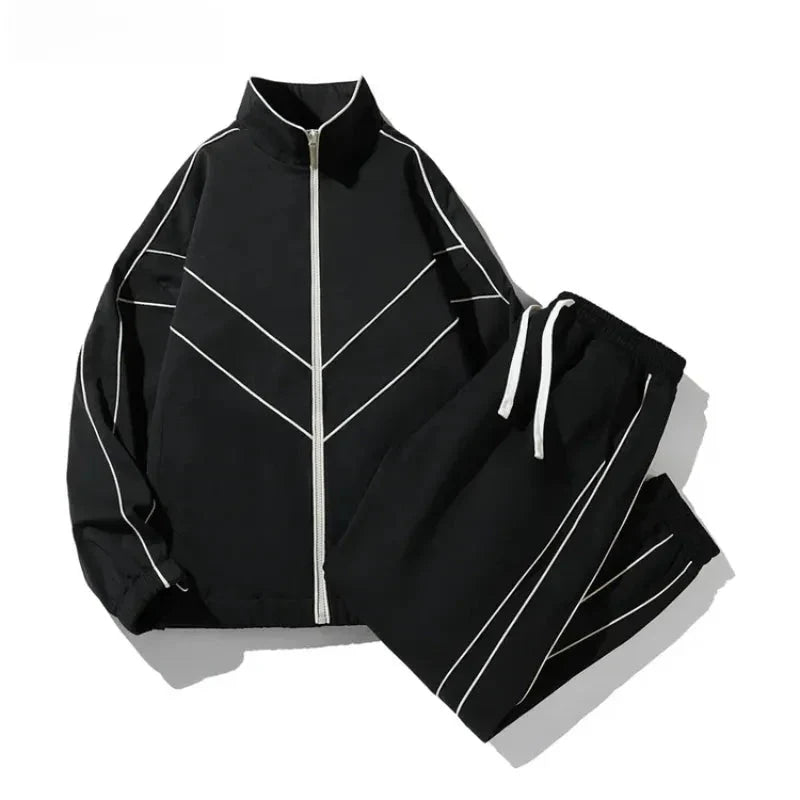 Two-Piece Sports Set for Active Wear Black