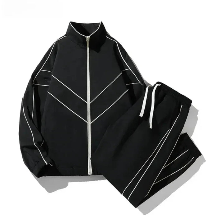 Two-Piece Sports Set for Active Wear Black