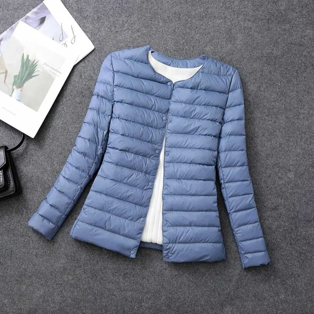 Ultra-Light Quilted Down Jacket for Women Blue