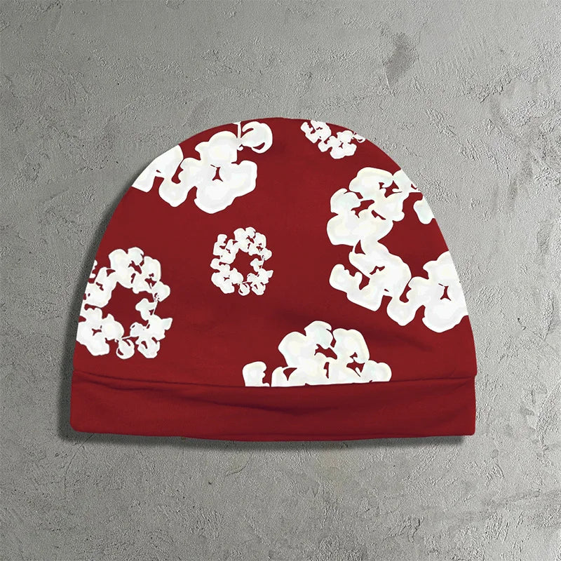 Unisex Denim Tears Double-Layer Pullover Hat Red