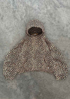 Leopard Print Unisex Hoodie Cozy Streetwear For Men Women Animal