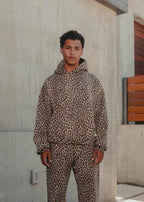Leopard Print Unisex Hoodie Cozy Streetwear For Men Women