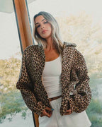 Leopard Print Unisex Hoodie Cozy Streetwear For Men Women