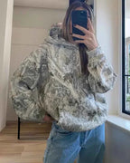 Unisex Oversized Camouflage Hoodie For Men Women Everyday