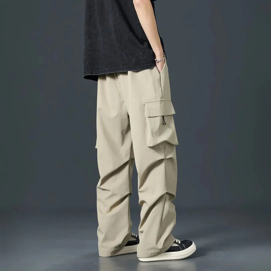 Men's Multi-Pocket Cargo Pants for Street Style-MODAUTLET