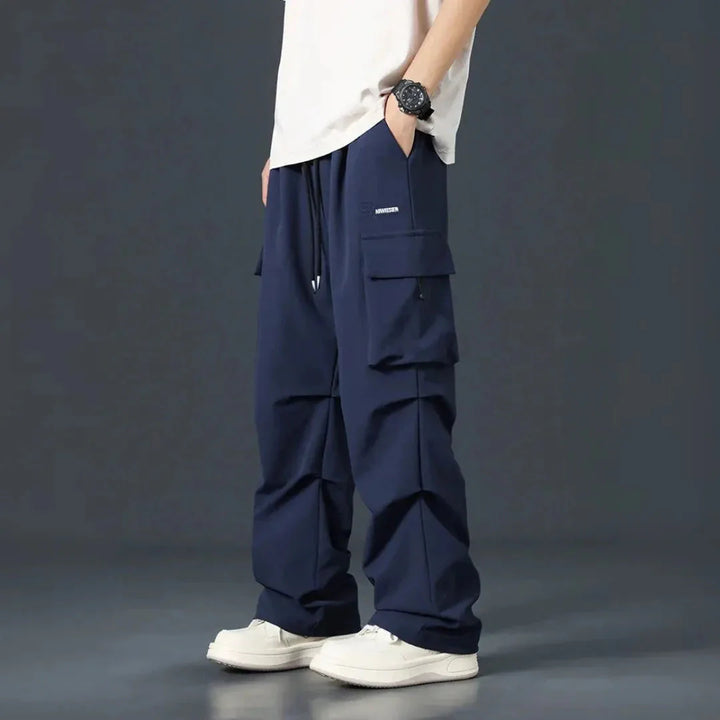 Men's Multi-Pocket Cargo Pants for Street Style-MODAUTLET