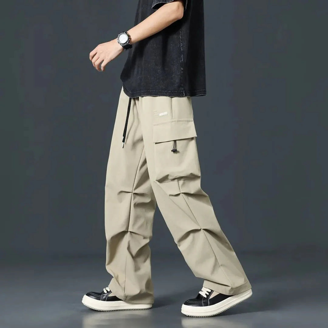 Men's Multi-Pocket Cargo Pants for Street Style-MODAUTLET