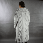 Plus Size Knee-Length Cardigan for Ultimate Comfort and Warmth