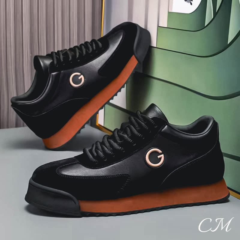 Men's Italian Leather Sneakers-MODAUTLET