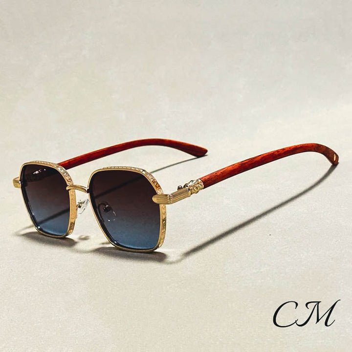 Giovanni Retro Wooden Sunglasses – UV400 Unisex Bamboo Frame Eyewear-MODAUTLET