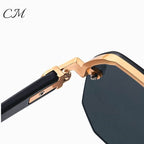 Jupiter Rimless Vintage Sunglasses – UV400 Semi-Rimless Unisex Eyewear