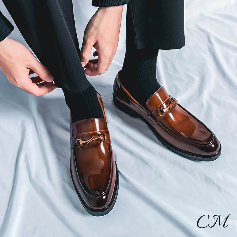 Men's Leather Loafers - Monarch Style-MODAUTLET