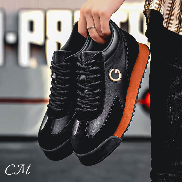 Men's Italian Leather Sneakers-MODAUTLET