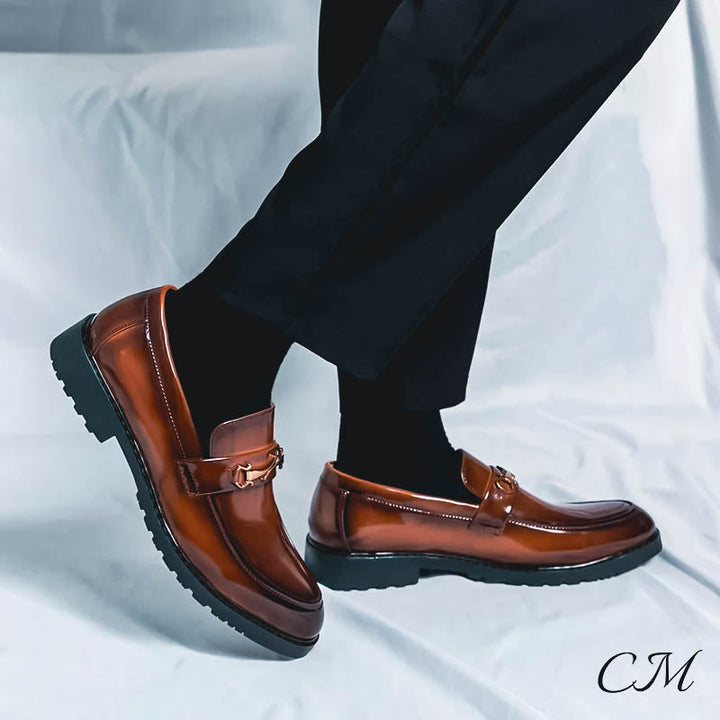 Men's Leather Loafers - Monarch Style-MODAUTLET