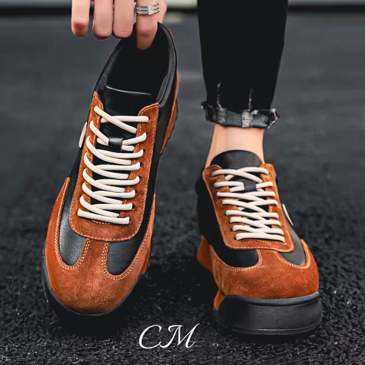 Men's Italian Leather Sneakers-MODAUTLET