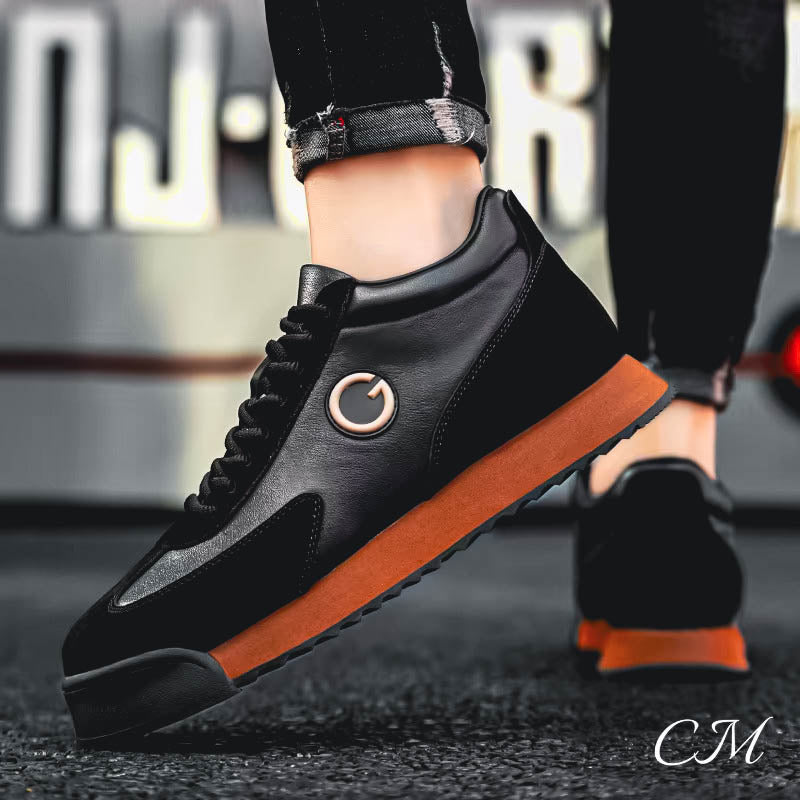 Men's Italian Leather Sneakers-MODAUTLET