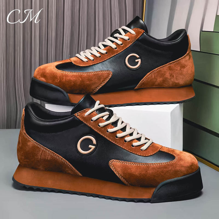 Men's Italian Leather Sneakers-MODAUTLET