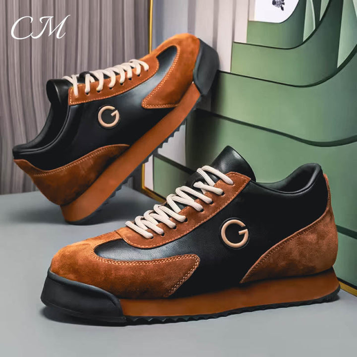 Men's Italian Leather Sneakers-MODAUTLET