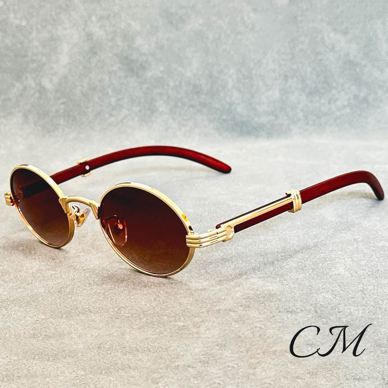 "Casanova" Premium Oval Sunglasses – UV400 Vintage Unisex Eyewear