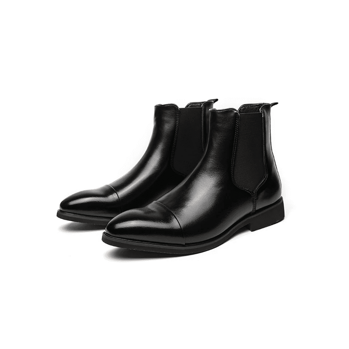 Premium PU Leather Chelsea Boots for Timeless Elegance-MODAUTLET