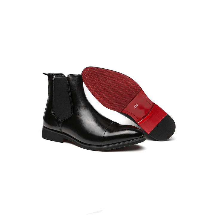 Premium PU Leather Chelsea Boots for Timeless Elegance-MODAUTLET