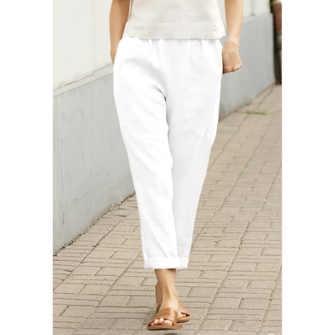 Pantaloni casual comodi da donna con tasche