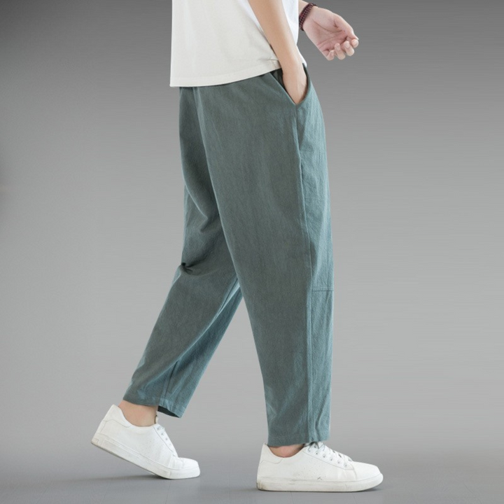 Men's Linen Pants - Lightweight and Breathable Summer Trousers-MODAUTLET