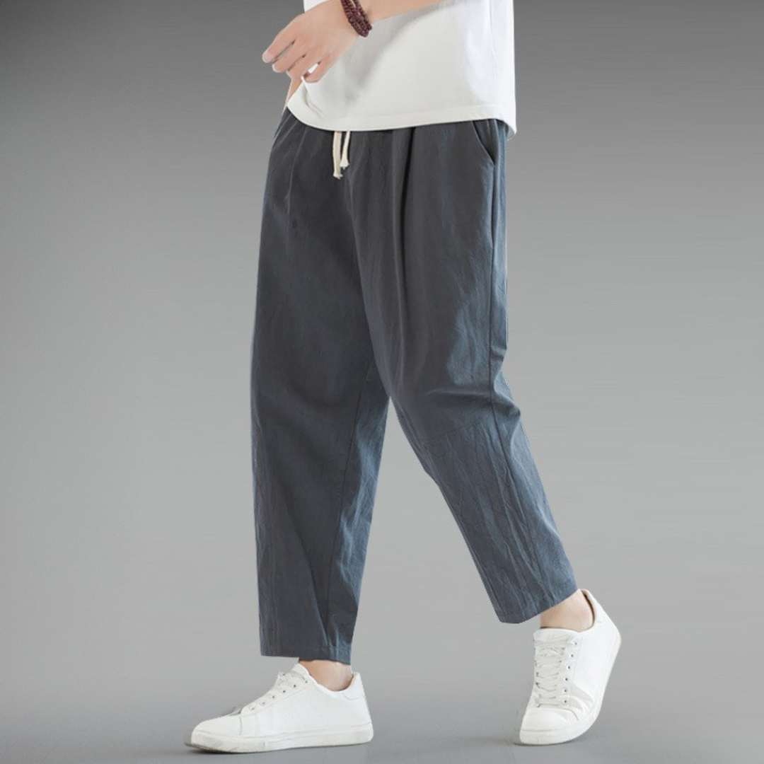 Men's Linen Pants - Lightweight and Breathable Summer Trousers-MODAUTLET