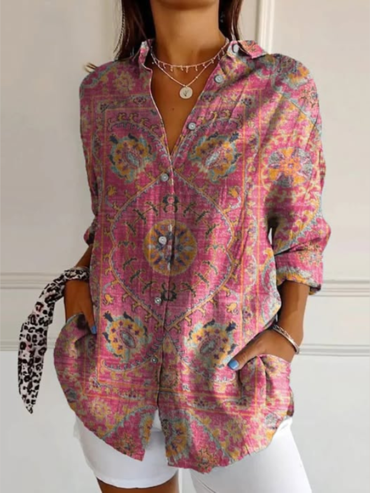 Women's Retro Shirt-MODAUTLET