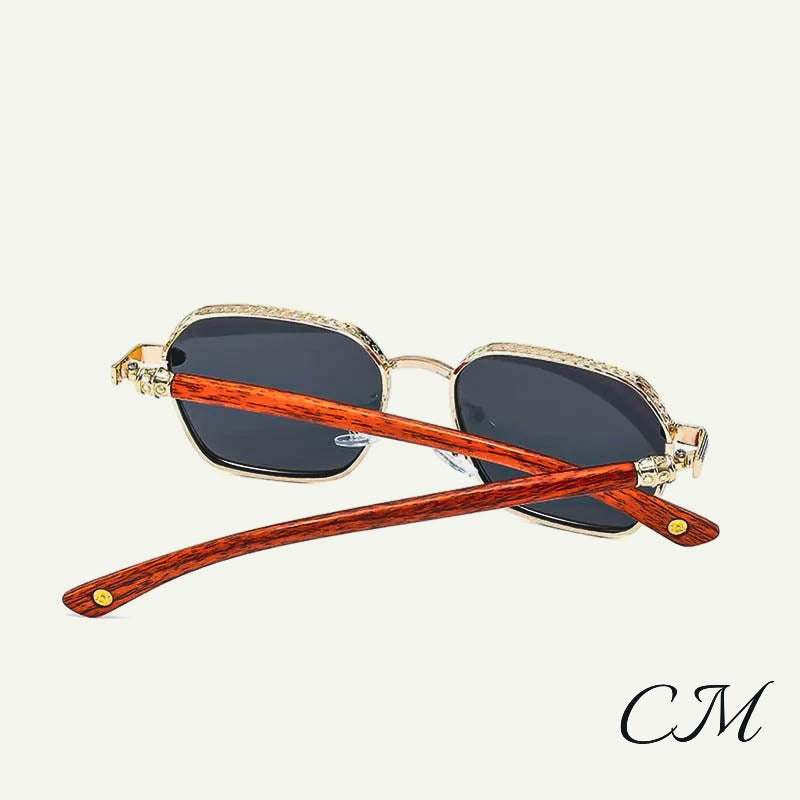 Giovanni Retro Wooden Sunglasses – UV400 Unisex Bamboo Frame Eyewear-MODAUTLET