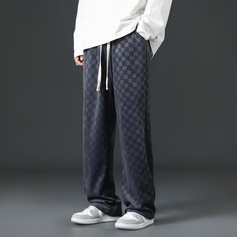 Men's Loose Fit Cozy Corduroy Sweatpants for Comfortable Loungewear-MODAUTLET