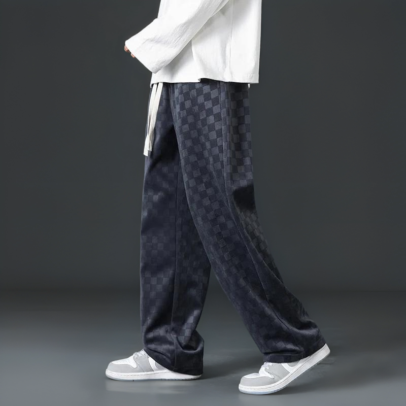 Men's Loose Fit Cozy Corduroy Sweatpants for Comfortable Loungewear-MODAUTLET