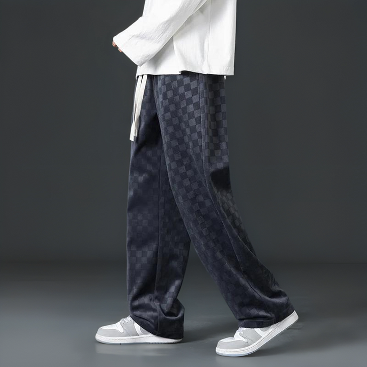 Men's Loose Fit Cozy Corduroy Sweatpants for Comfortable Loungewear-MODAUTLET