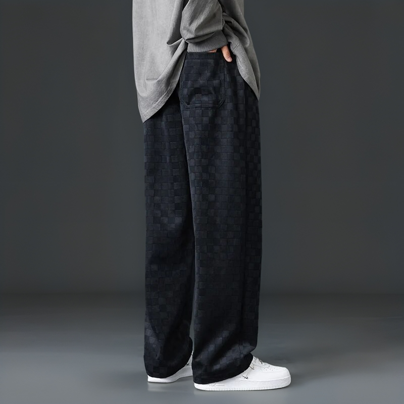 Men's Loose Fit Cozy Corduroy Sweatpants for Comfortable Loungewear-MODAUTLET