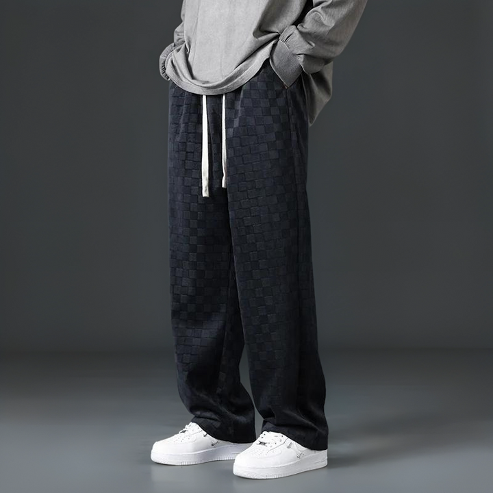 Men's Loose Fit Cozy Corduroy Sweatpants for Comfortable Loungewear-MODAUTLET