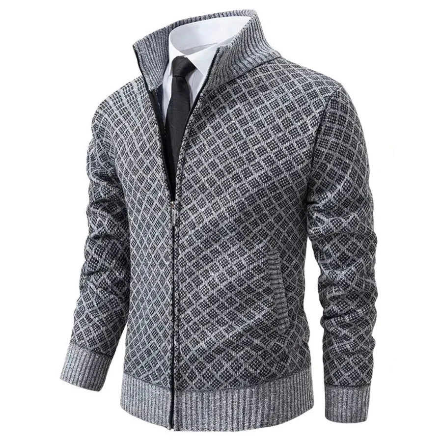 Elegant Men's Tailored Blazer Grey