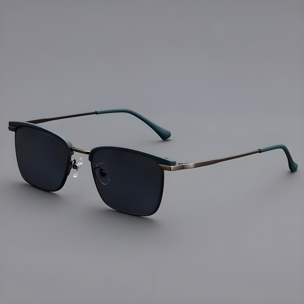 Stylish Rimless Sunglasses for Ultimate Sun Protection Green