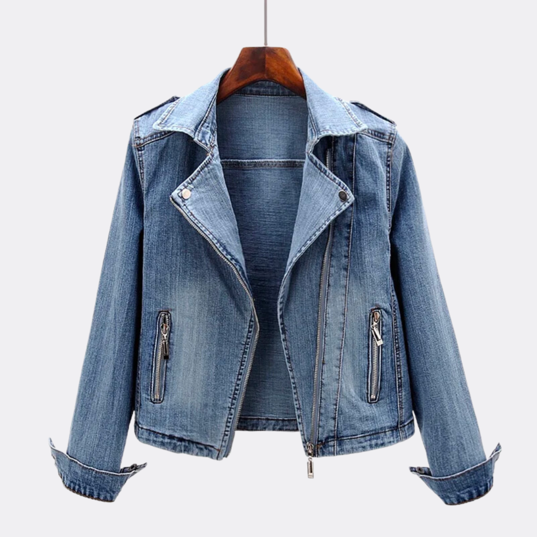 Casual Denim Jacket for Women Light Blue