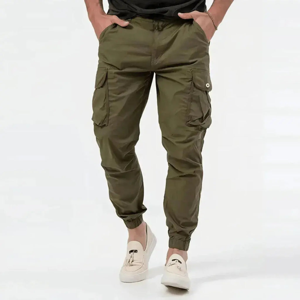 Urban Pulse Cargo Joggers - Stylish and Functional Army Green