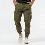 Urban Pulse Cargo Joggers - Stylish and Functional Army Green