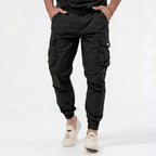 Urban Pulse Cargo Joggers - Stylish and Functional Black