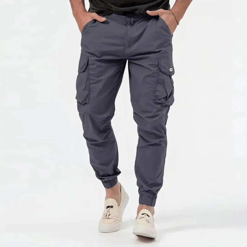 Urban Pulse Cargo Joggers - Stylish and Functional Gray