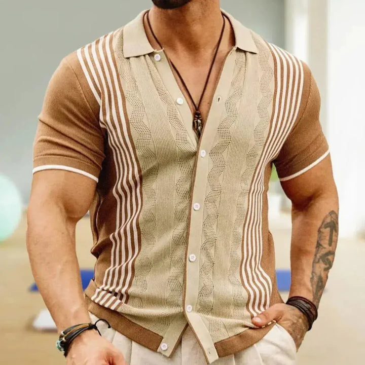 Stylish Urban Striped Casual Shirt for Everyday Wear-MODAUTLET