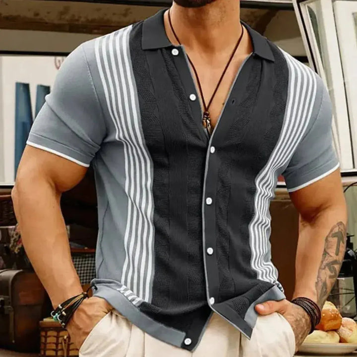 Stylish Urban Striped Casual Shirt for Everyday Wear-MODAUTLET
