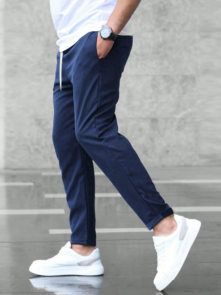 Pantaloni da jogging uomo slim fit con coulisse regolabile
