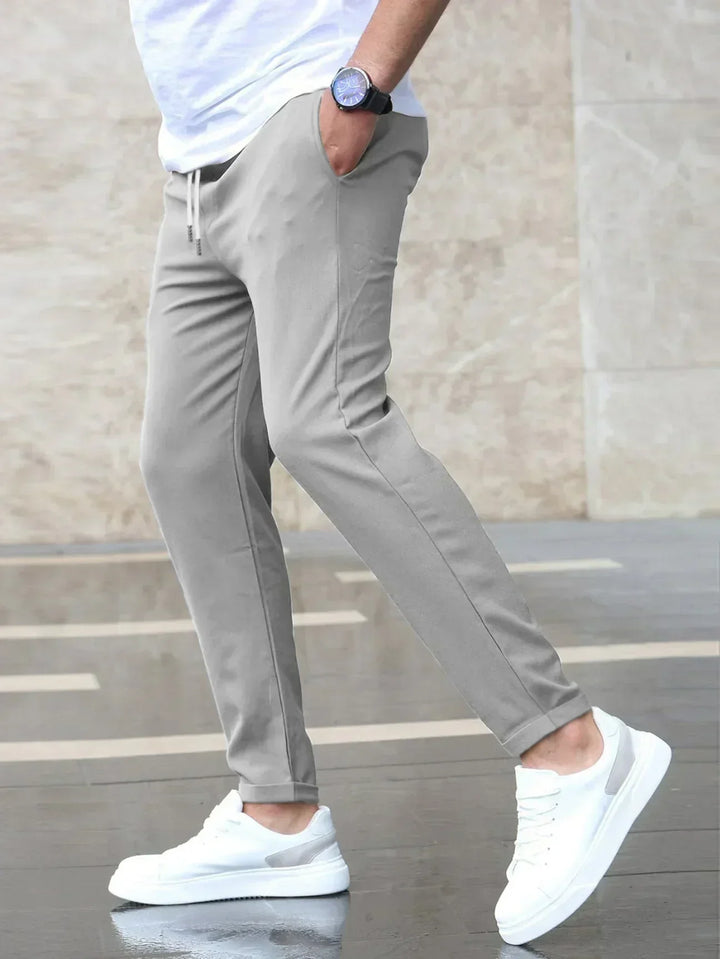 Pantaloni da jogging uomo slim fit con coulisse regolabile