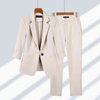 Valencia Classic Tailored Suit Set Apricot