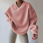 Women's Cozy Oversized Sweater Light Pink