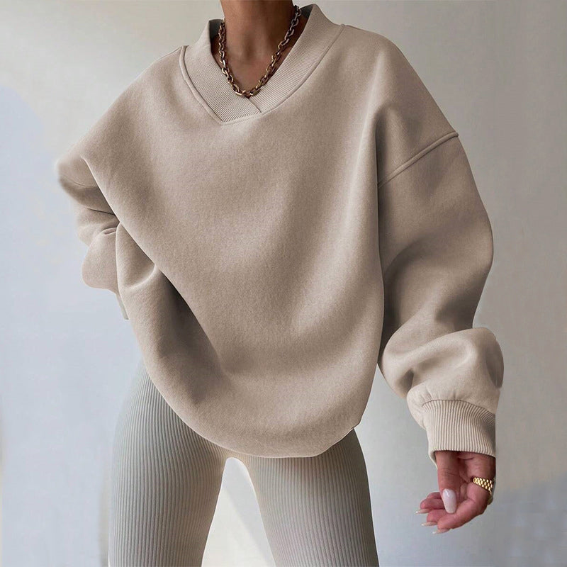 Women's Cozy Oversized Sweater Beige