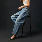 Mid-Rise Barrel Jeans for Effortless Style